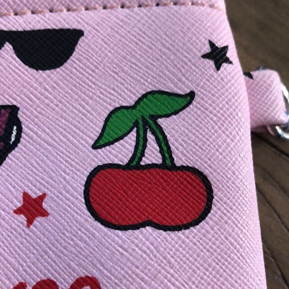 Emoji Clutch 🌈 👻 😎 🌵 🍒 💯 💅 Vegan 🌱 secure Zip closure. - Picture 6 of 16